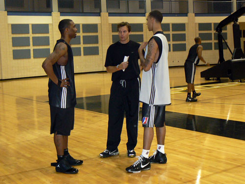 Coach Snyder and Marcus Williams